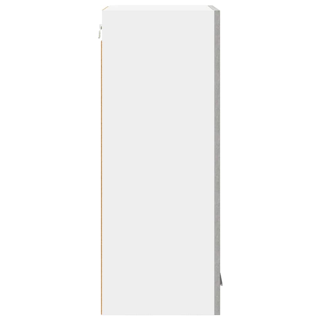 Hanging Cabinet Riga Concrete Grey and White 40 x 31 x 80 cm